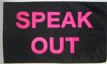 Load image into Gallery viewer, Speak Out (Sewn Flag)