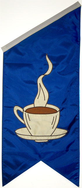 Coffee Cup Dowel Banner
