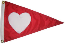 Load image into Gallery viewer, Heart Flag/Pennant