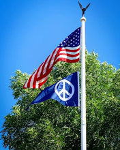 Load image into Gallery viewer, Peace Sign (Sewn Flag or Pennant / Various Color)