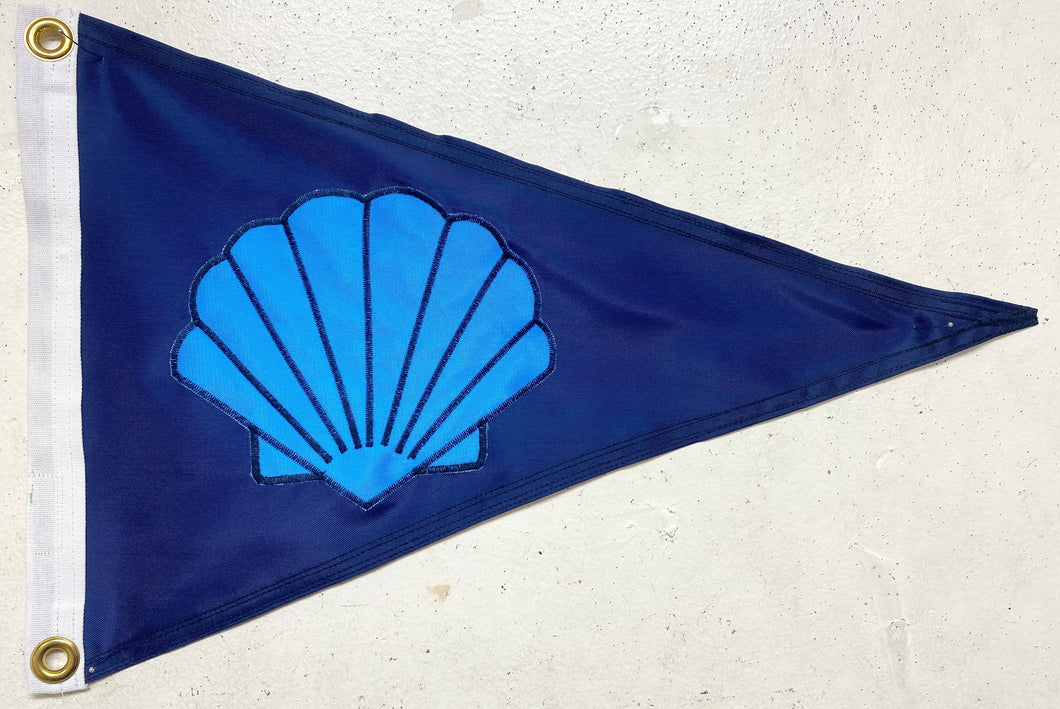 Scallop Shell Flag Shell Boating Pennant – Seattle FlagMakers