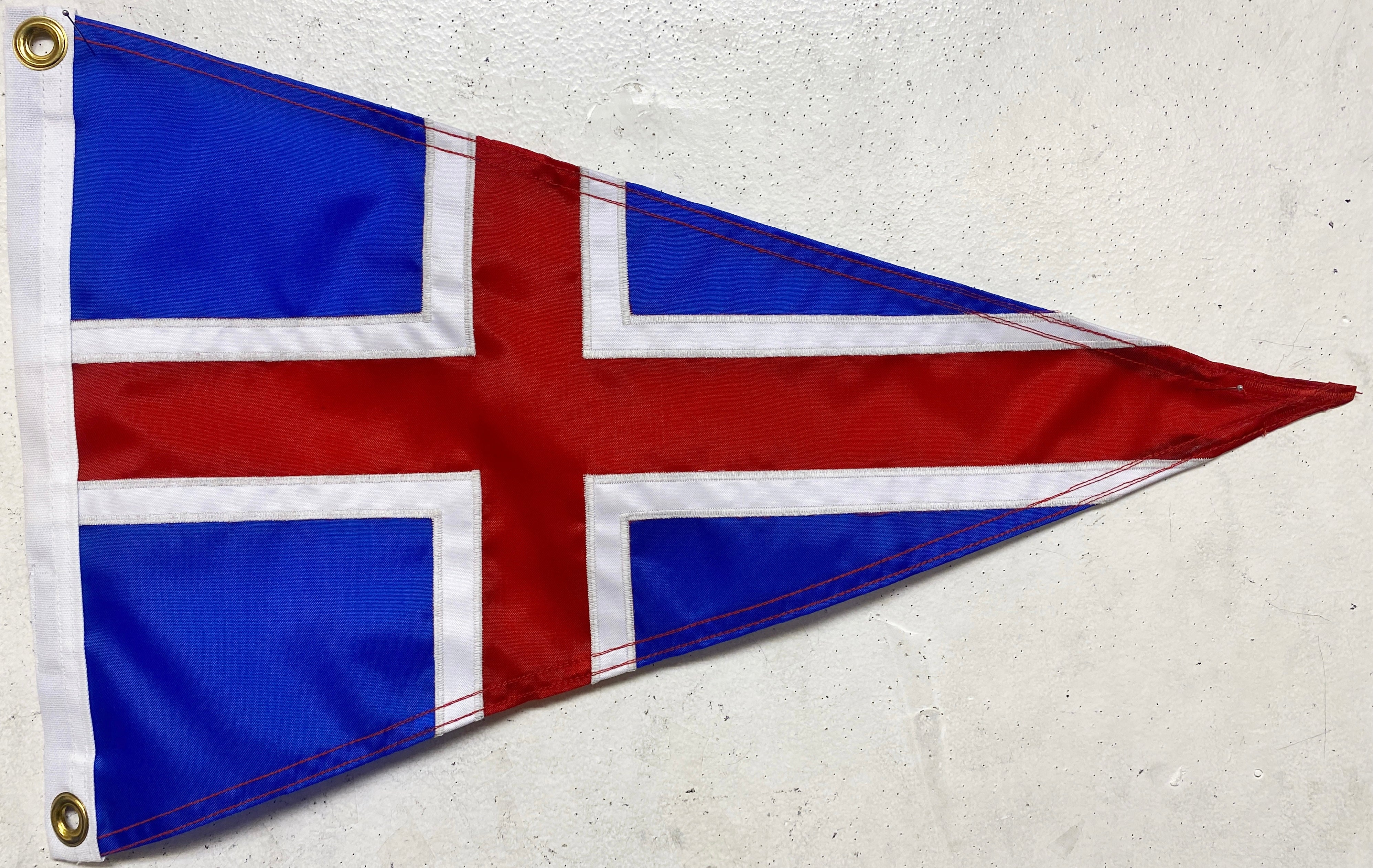 Fanion Knattspyr Nusamband Island Islande Football Pennant