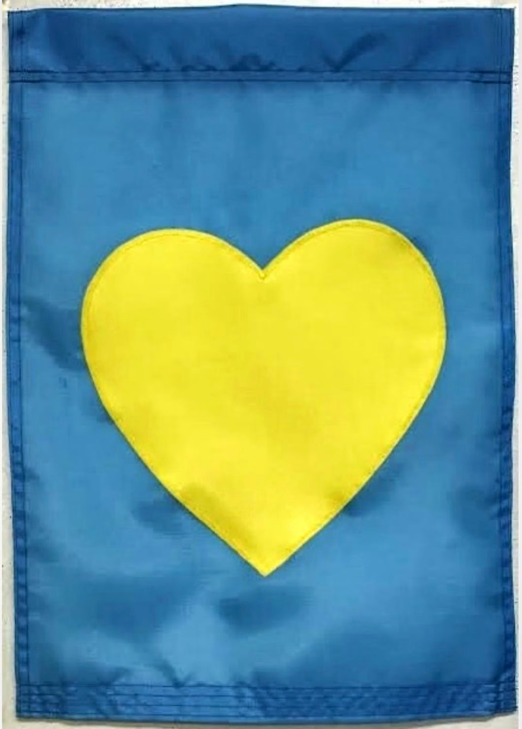 Ukrainian Colors Heart Garden Banner