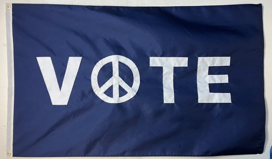 Vote Peace (Sewn Flag)