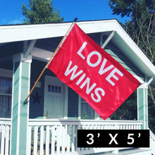 Load image into Gallery viewer, Love Wins Flag
