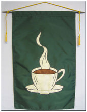 Load image into Gallery viewer, Indoor Coffee Cup Banner/Single sided
