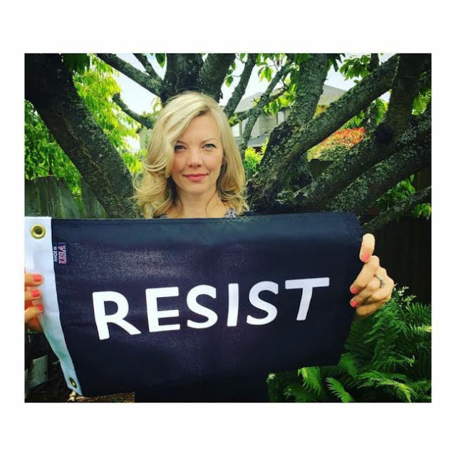 Resist Printed Flag