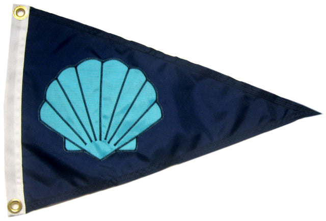 Scallop Shell Flag Shell Boating Pennant – Seattle FlagMakers
